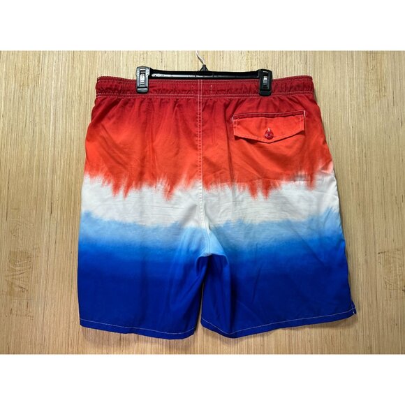 Old Navy - Men's Swim Short Printed Swimsuits - Red/Blue/White - Extra Large - Picture 2 of 16